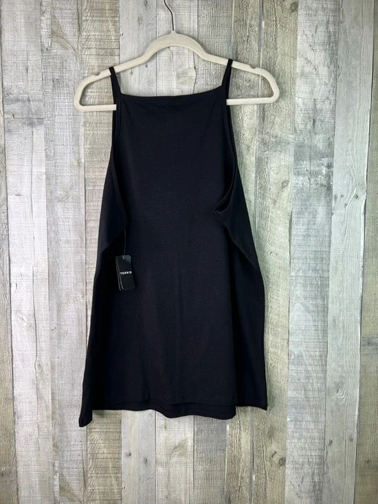 Torrid Size 5(5X)(28) Foxy High Square Neck Ruched Cami Deep Black Top Tunic - Picture 3 of 5